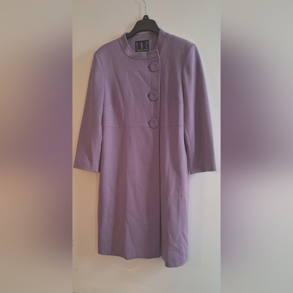 INC International Concepts Vintage Chic Lavender Women's Coat - Picture 4 of 6